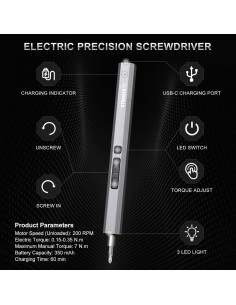 Juego de Destornilladores Eléctricos STREBITO 144 Piezas 2