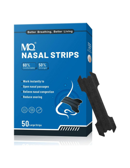 Tiras Nasales MQ para Ronquidos - Fuerza Extra, 100 Unidades