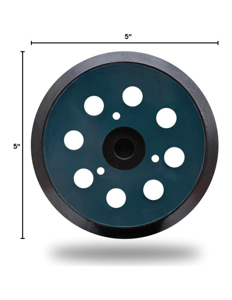Almohadilla de Lijado 5" Tockrop 8-Hoyos para Lijadora Orbital