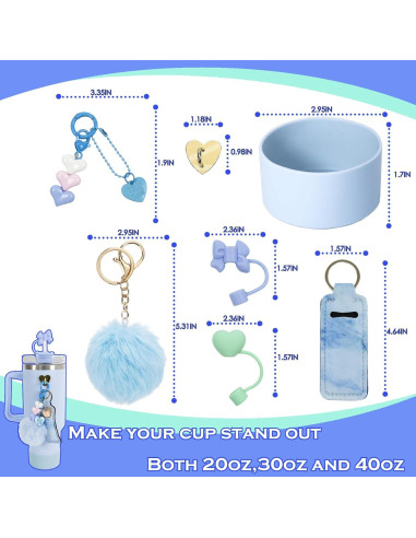 Juego de Accesorios para Taza Stanley HZPOINTONE 8 Piezas