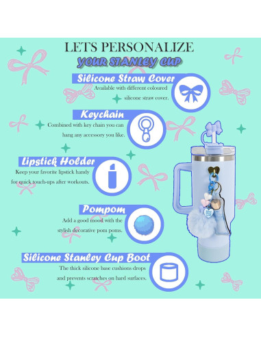 Juego de Accesorios para Taza Stanley HZPOINTONE 8 Piezas