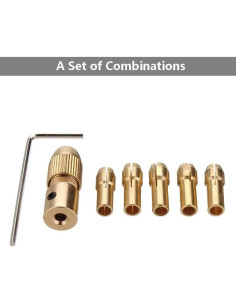 Chuck de Taladro Mini Mesee 0.5-3mm con Llave Allen 2