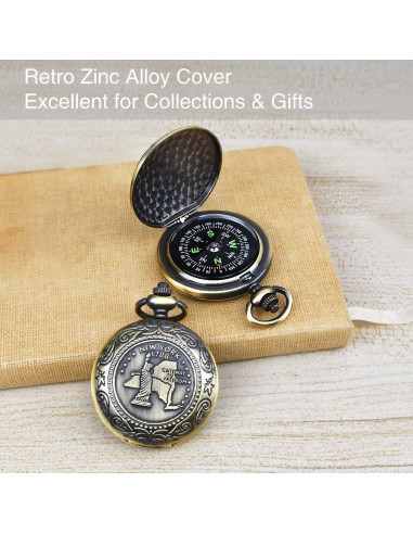 Brújula Clásica Multifuncional Leabertee para Senderismo