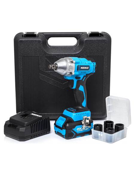 Llave de impacto inalámbrica NEIKO 10883A 20V 1/2" sin escobillas
