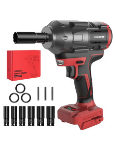 Llave de impacto inalámbrica 1/2" YEARTOP 1200 Nm 18V