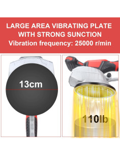 Máquina de Vibración de Azulejos Dglyyxgs 150W Inalámbrica 8 Velocidades 2