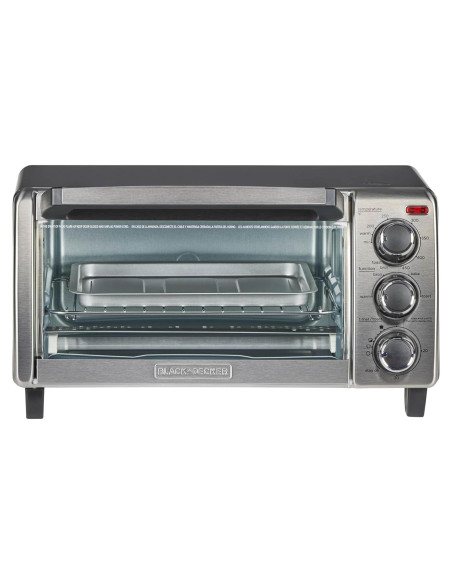 Horno Tostador BLACK+DECKER TO1756SB 4 Rebanadas Acero Inoxidable
