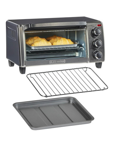 Horno Tostador BLACK+DECKER TO1756SB 4 Rebanadas Acero Inoxidable