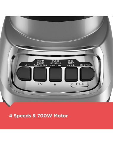 BLACK+DECKER Tostadora 4 Rebanadas y Licuadora 6 Tazas Acero Inox