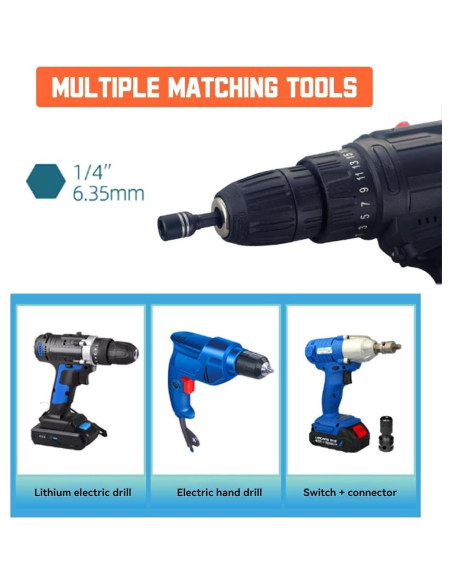 Juego de 5 Piezas de Destornillador de Tuerca XFH 8mm