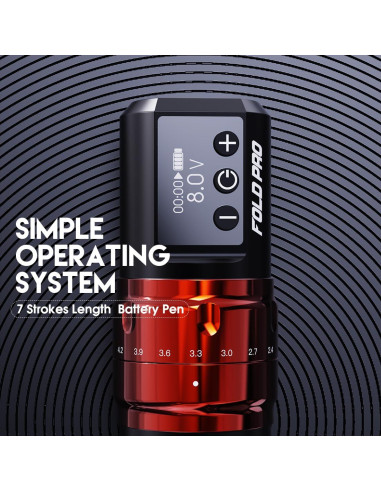 Máquina de Tatuaje Inalámbrica MAST Fold Pro Negro