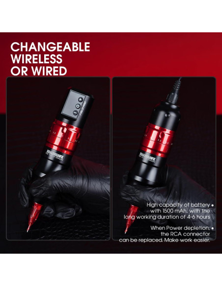 Máquina de Tatuaje Inalámbrica MAST Fold Pro Negro