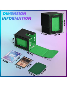 Caja de Almacenamiento para Cartas UAONO - 100+ Cartas Doble Manga 2