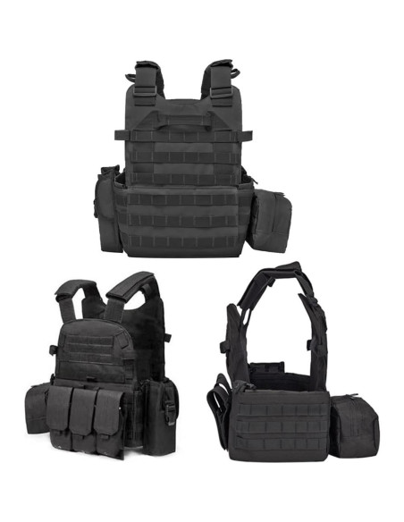 Chaleco Táctico AZB Ajustable para Hombres - Nylon 600D