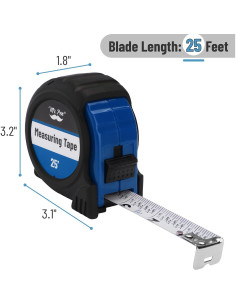 Cinta Métrica Mr. Pen 7.62m Acero Azul Oscuro con Bloqueo 2