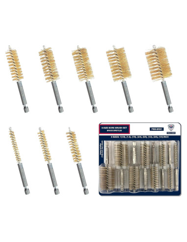 Juego de cepillos de perforación Kwalitistar 8 tamaños latón