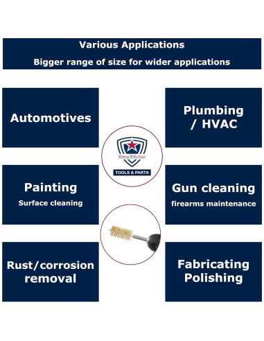 Juego de cepillos de perforación Kwalitistar 8 tamaños latón