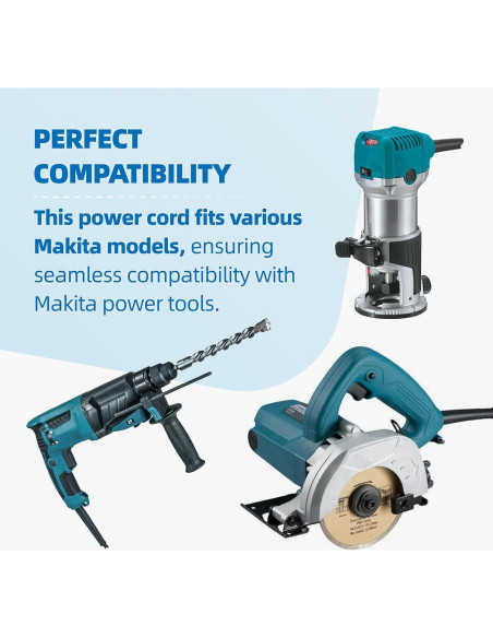 Cable de Alimentación Makita 664463-0 para Sierra y Amoladora