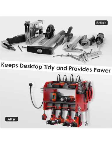 Organizador de Herramientas Modular CCCEI con Estación de Carga