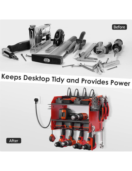 Organizador de Herramientas Modular CCCEI con Estación de Carga