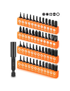 Juego de 49 Piezas de Puntas de Destornillador AEJ - Acero S2