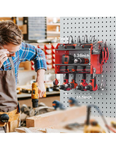 Organizador de Herramientas Modular CCCEI con Estación de Carga