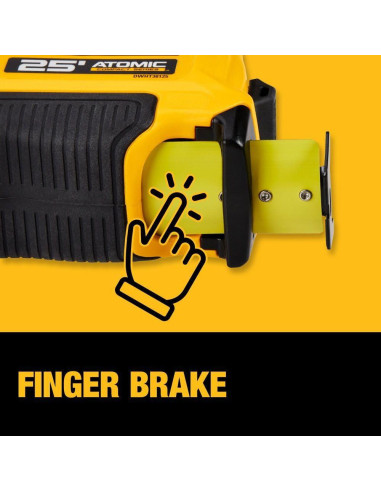 Cinta Métrica DEWALT Atomic Compact 3.96 m con Freno