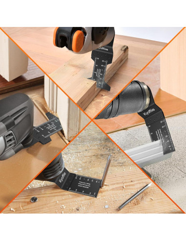 Kit de 100 Cuchillas Oscilantes Kyoffiie para Madera y Plástico