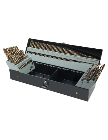 Juego de Brocas de Cobalto GMTOOLS 115 Piezas Acero M35