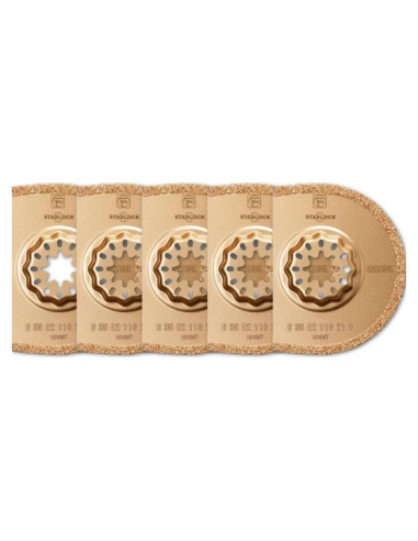 Hoja de sierra segmentada Fein Starlock 7.4 cm - Paquete de 5