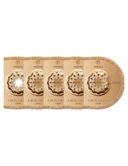 Hoja de sierra segmentada Fein Starlock 7.4 cm - Paquete de 5