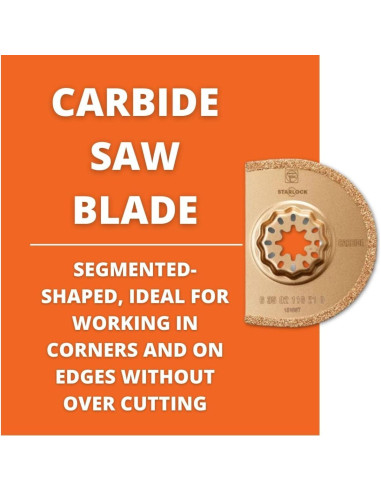 Hoja de sierra segmentada Fein Starlock 7.4 cm - Paquete de 5