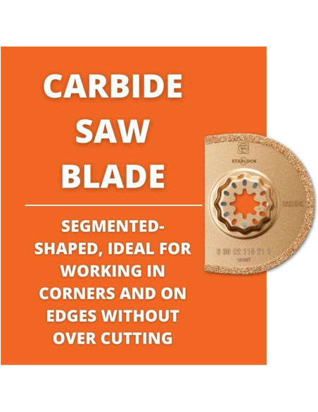 Hoja de sierra segmentada Fein Starlock 7.4 cm - Paquete de 5