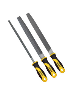 Juego de limas de metal TARIST 3 piezas 20.32 cm acero al carbono