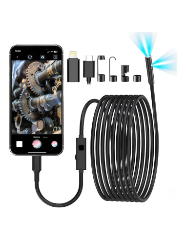 Cámara Endoscópica Doble Lente Pemamnov 1920P 5m IP67