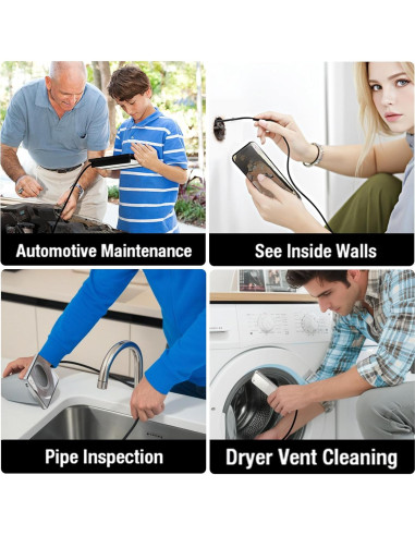 Cámara Endoscópica Doble Lente Pemamnov 1920P 5m IP67