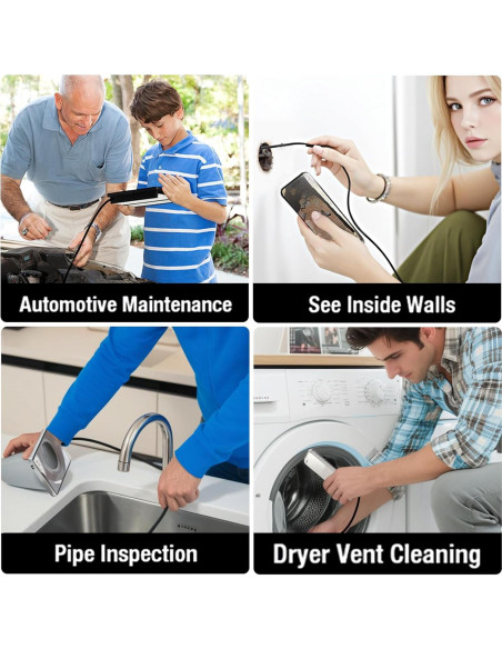 Cámara Endoscópica Doble Lente Pemamnov 1920P 5m IP67