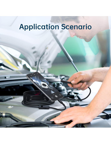 Cámara Endoscópica Doble Lente Pemamnov 1920P 5m IP67