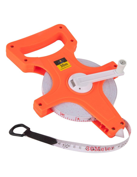 Cinta Métrica de Carrete Abierto 30 m ASDFGHT Doble Lado