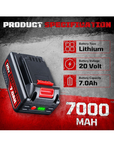 Batería de Ion de Litio 20V 7000mAh Black and Decker PCC692L