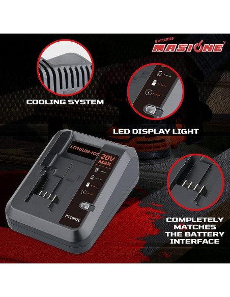 Batería de Ion de Litio 20V 7000mAh Black and Decker PCC692L