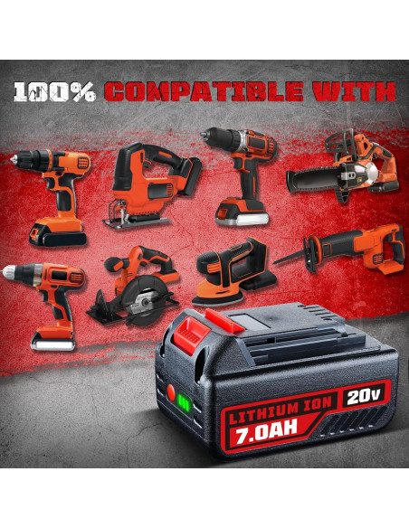 Batería de Ion de Litio 20V 7000mAh Black and Decker PCC692L