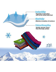 Toallas Enfriadoras AWOWZ de Microfibra - Paquete de 10 Unidades 2