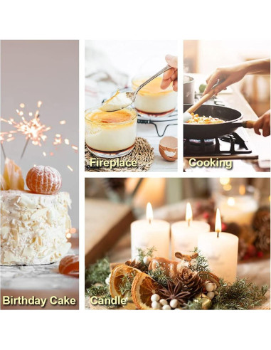 Encendedor de Antorcha JEVSTU Pack de 2 Butano Ajustable