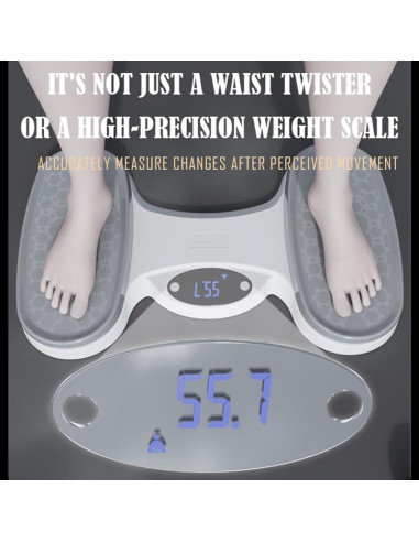 Disco Twister de Cintura KYTO con Contador y Escala de Peso