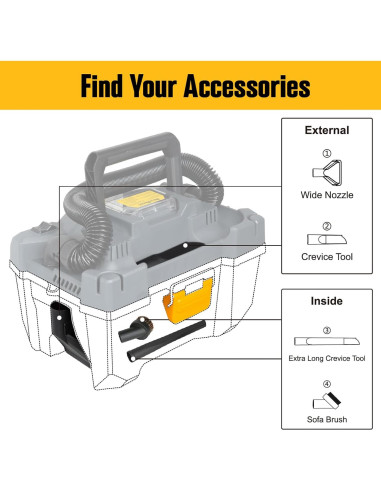 Aspiradora Inalámbrica ReliaRoads RCSV-20 10L 20V para Taller