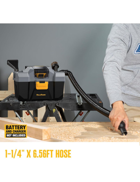 Aspiradora Inalámbrica ReliaRoads RCSV-20 10L 20V para Taller