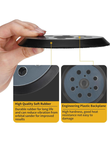 Almohadilla de Lijado 5" DeWalt DW420 DW421 DW422 DW423