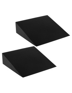 Cuñas de Espuma para Yoga DEAYOU 2 Piezas 33 cm EVA Negro