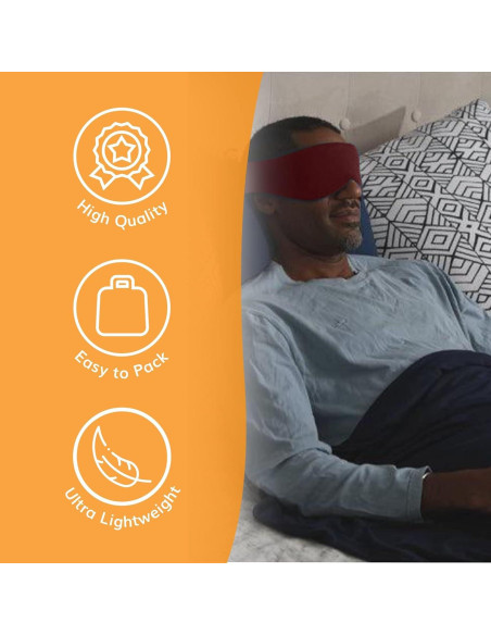 Máscara de Sueño Happyluxe Escape - Lavable, Suave y Ecológica